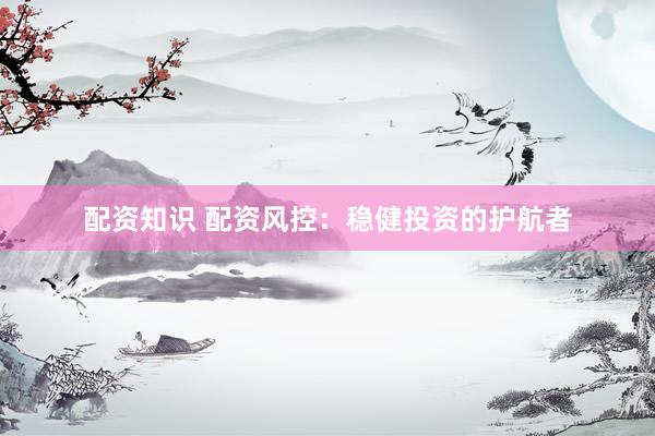 配资知识 配资风控：稳健投资的护航者